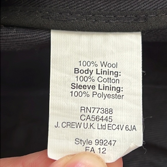 J Crew Collection Tartan Plaid Jacket Trench Coat wool - Picture 8 of 9